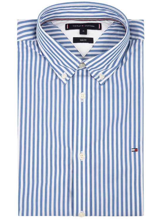 Tommy Hilfiger Tommy Hilfiger Srajca Hyper Classic Stripe MW0MW12209 Pisana Slim Fit