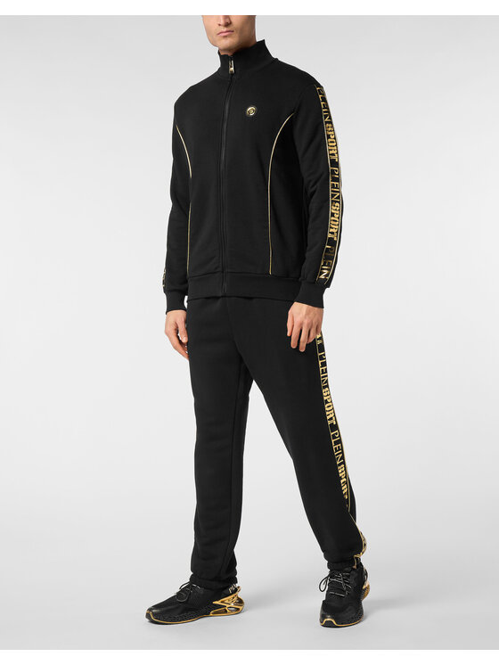 Plein Sport Plein Sport Μπλούζα PAEC MJB3607 STE001N Μαύρο Regular Fit