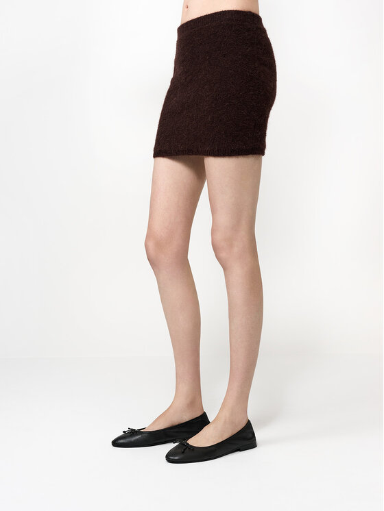 La Mania La Mania Minigonna EOS Marrone Classic Fit
