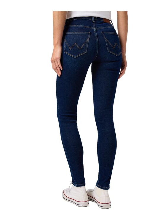 Wrangler Wrangler Jeansy 112362301 Granatowy Skinny Fit