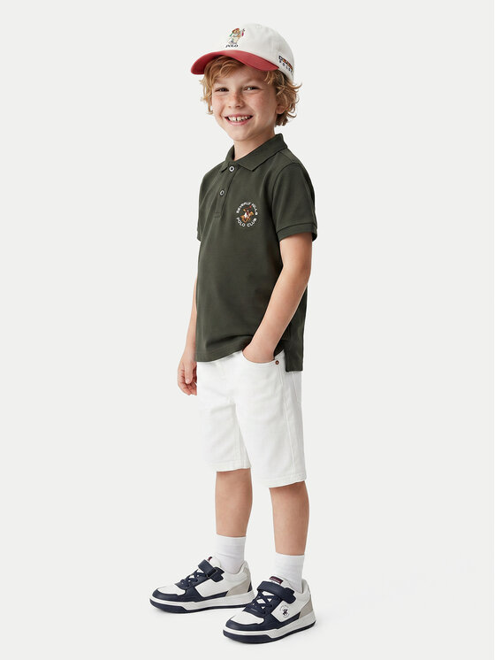 Beverly Hills Polo Club Beverly Hills Polo Club Polo P-SS26B-P42560 Tumši zaļa Regular Fit