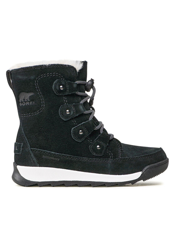 Sorel Śniegowce Youth Whitney II Joan Lace Wp NY4572 Czarny Modivo.pl