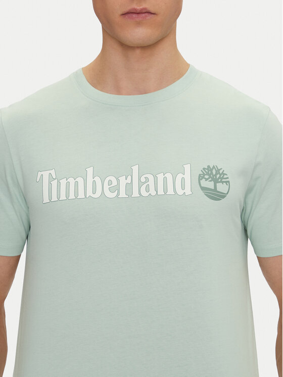 Timberland Timberland Póló TB0A5UPQ Zöld Regular Fit