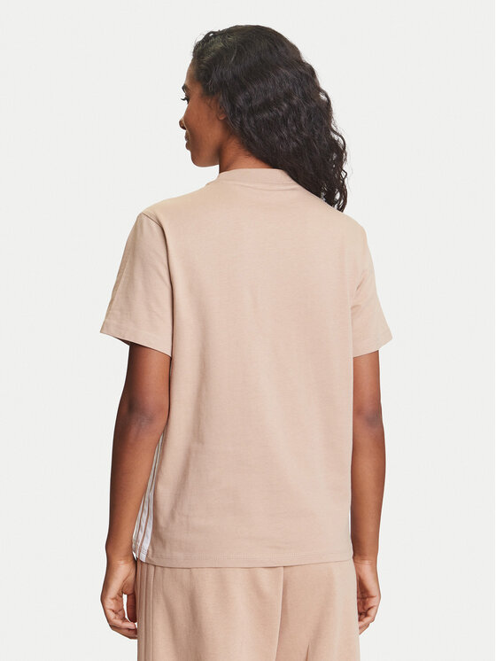 adidas adidas T-särk Essentials 3-Stripes JX7616 Beež Regular Fit