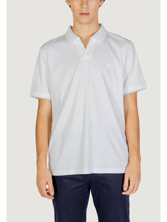 Calvin Klein Jeans Calvin Klein Jeans Polo SMOOTH COTTON OPEN Bianco To Fit