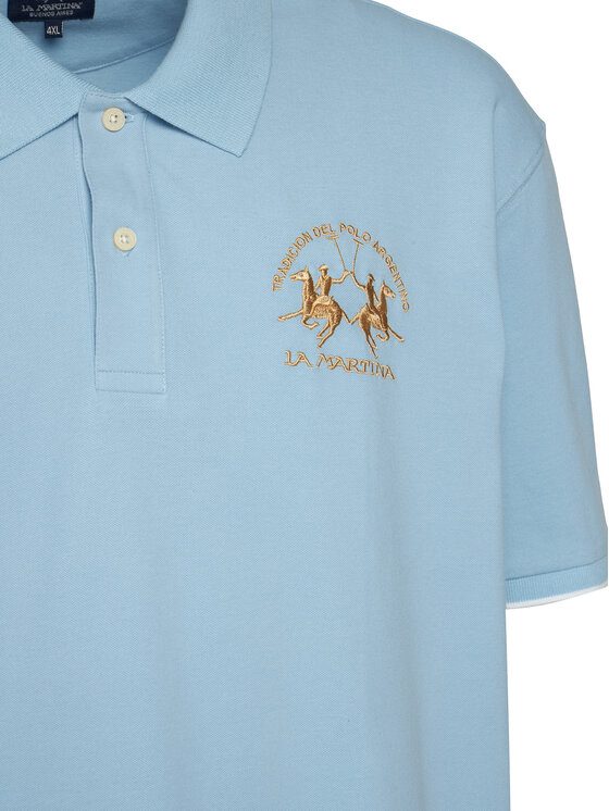 La Martina La Martina Polo CCMP01 PK001 Γαλάζιο Regular Fit