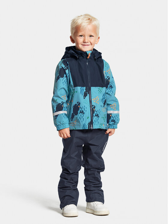 Didriksons Didriksons Kurtka przeciwdeszczowa Stormhatt 504737 Niebieski Regular Fit