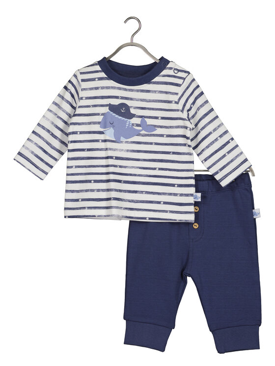 Blue Seven Súprava blúzka a nohavice 422183 X Biela Regular Fit