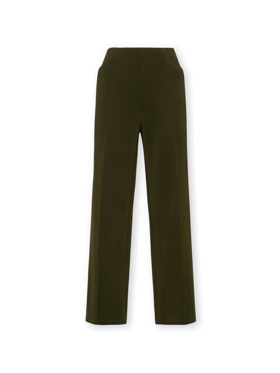 Elena Mirò Elena Mirò Pantaloni di tessuto P810Z000207N035 Verde Flare Fit