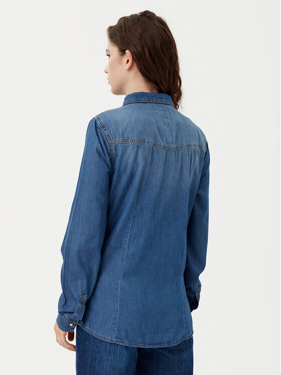 ONLY ONLY Koszula jeansowa Alexa 15315185 Niebieski Regular Fit
