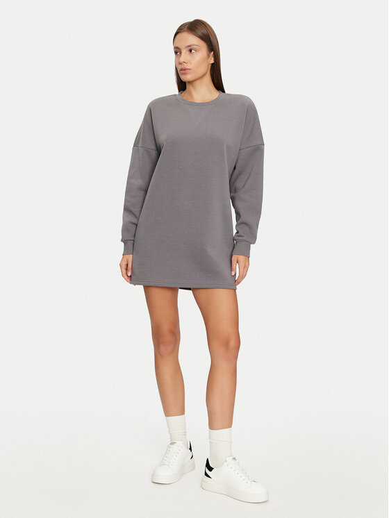 Noisy May Noisy May Sukienka dzianinowa Alden 27030633 Szary Loose Fit