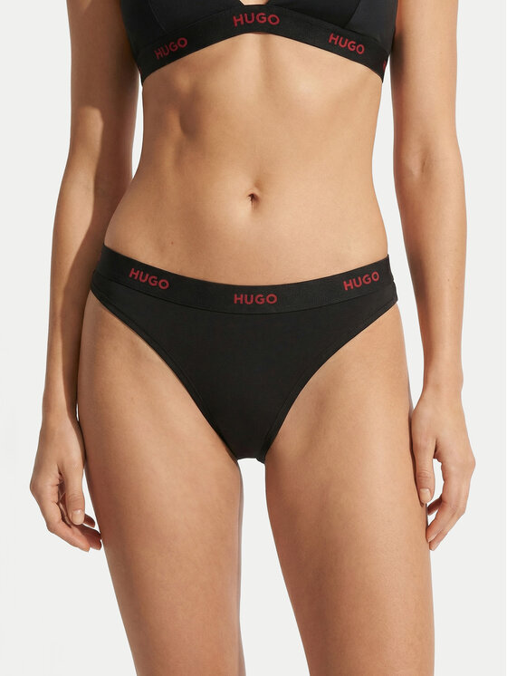 HUGO HUGO Chilot tanga 50557101 Negru