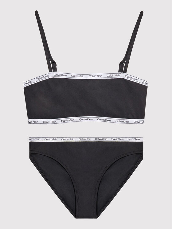 Calvin Klein Swimwear Kopalni Kostum KY0KY00016 Črna