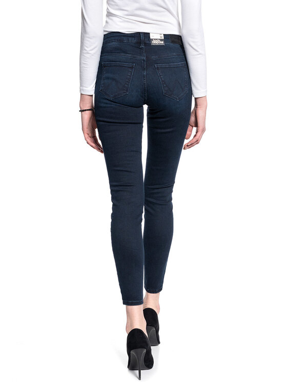 Wrangler Wrangler Jeansy SKINNY Niebieski Skinny Fit