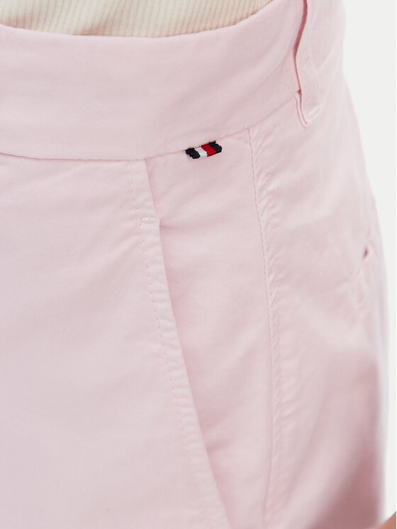 Tommy Hilfiger Tommy Hilfiger Pantalon scurți din material WW0WW42457 Roz Regular Fit