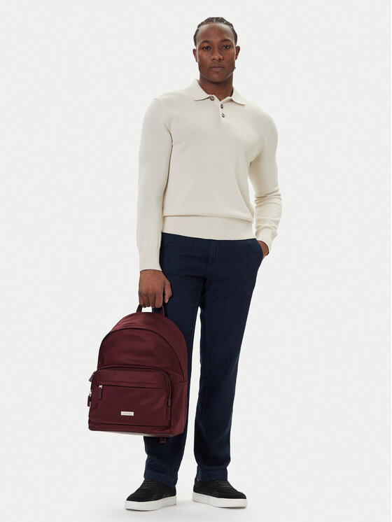 Calvin Klein Plecak Sleek Round LV04D3143G Bordowy