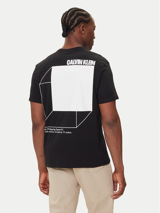 Calvin Klein Jeans Calvin Klein Jeans Tricou 3D Box Graphic LV04RC805G Negru Regular Fit