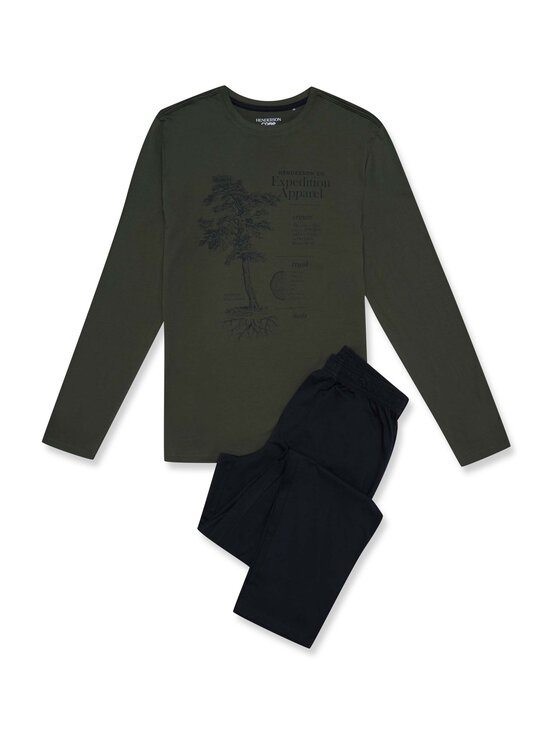 Henderson Henderson Piżama 41905 Zielony Regular Fit