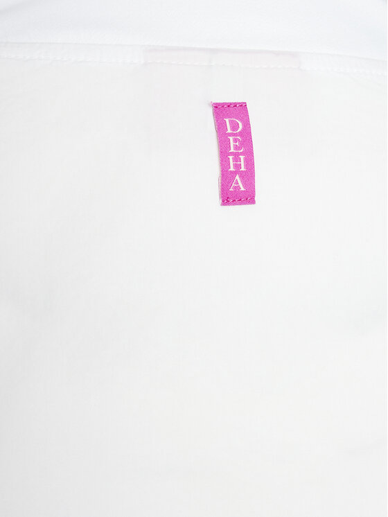 Deha Deha Bluza D02740 Biały Regular Fit