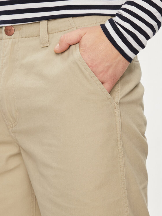 Wrangler Wrangler Szorty materiałowe Casey 112350679 Beżowy Regular Fit