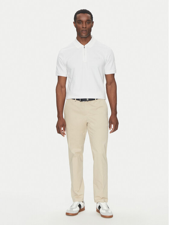BOSS BOSS Polo majica H-Paras 71_PS 50531463 Bela Regular Fit