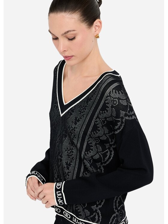 Liu Jo Liu Jo Maglione TF5141MS55N03N66 Nero Regular Fit