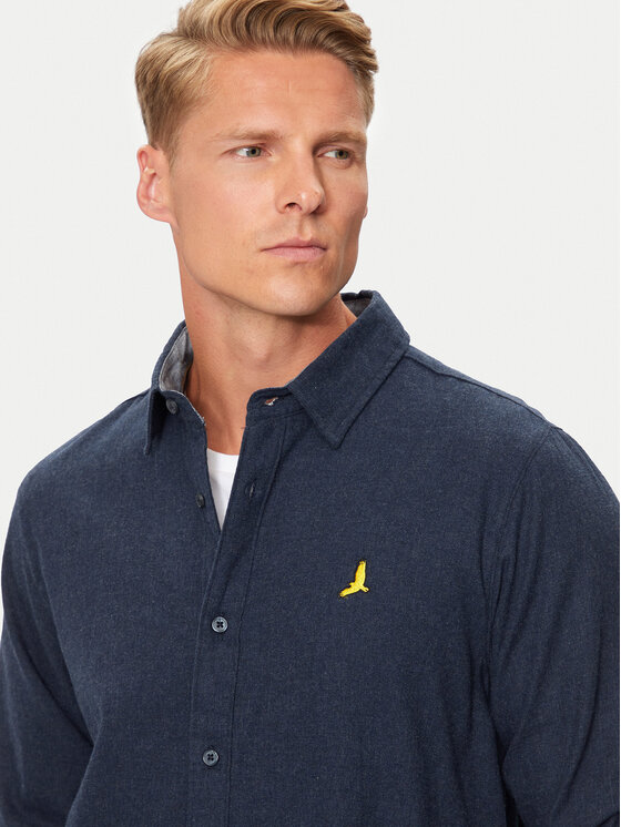 Brave Soul Brave Soul Koszula MSH-230HOLMES Granatowy Regular Fit