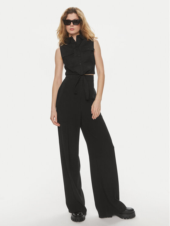 Brave Soul Brave Soul Srajca LWT-548ELIZABETH Črna Straight Fit