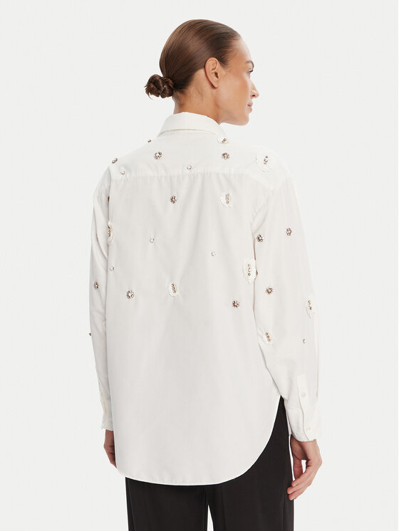 Bruuns Bazaar Bruuns Bazaar Camicia Chrisoula Beia BBW4201 Bianco Loose Fit