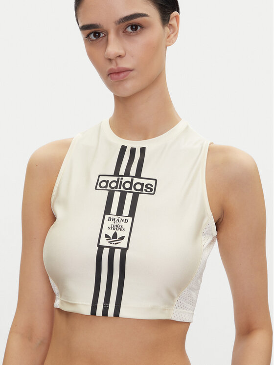 adidas adidas Top Adibreak JD0103 Écru Slim Fit