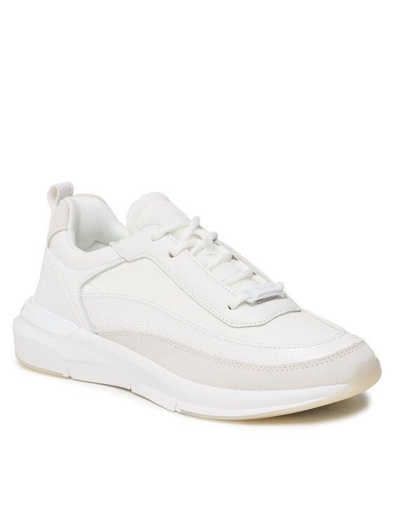 Calvin Klein Calvin Klein Laisvalaikio batai Flexi Runner Lace Up-Nano Mn Mix HW0HW01581 Balta