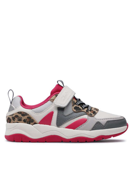 Clarks Clarks Сникърси Clowder Run K 261661186 S Бял