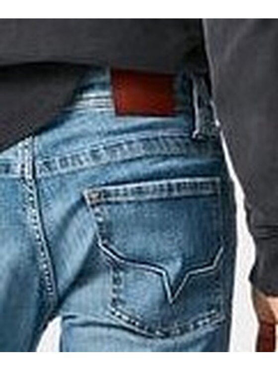 Pepe Jeans Pepe Jeans Kalhoty z materiálu PM206318WR94 Modrá Regular Fit