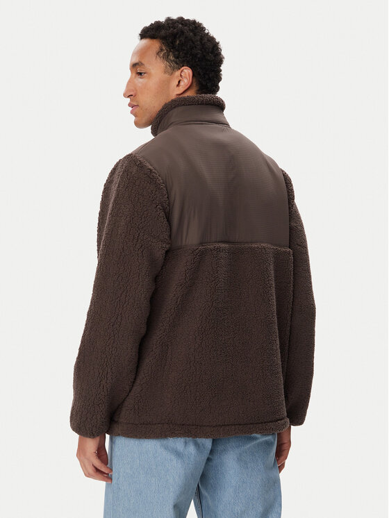 Hunter Hunter Fleecejacke Borg HARM0013262 Dunkelbraun Regular Fit