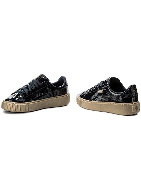 Puma basket platform patent schwarz best sale