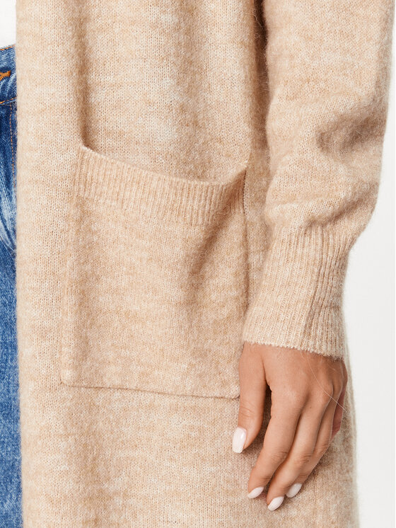 YAS YAS Cardigan 26030702 Bej Loose Fit