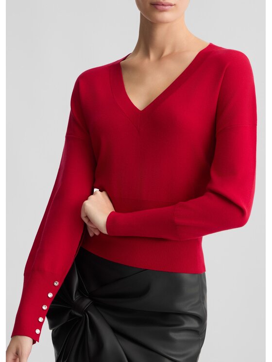 Liu Jo Liu Jo Maglione CA5309MS99EX0644 Rosso Regular Fit