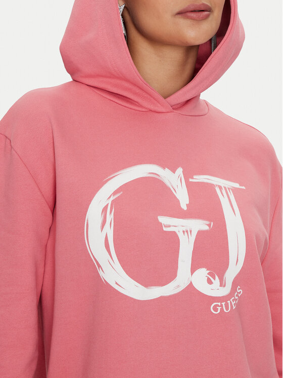 Guess Guess Bluza Sara V4YQ00 K68I4 Różowy Relaxed Fit