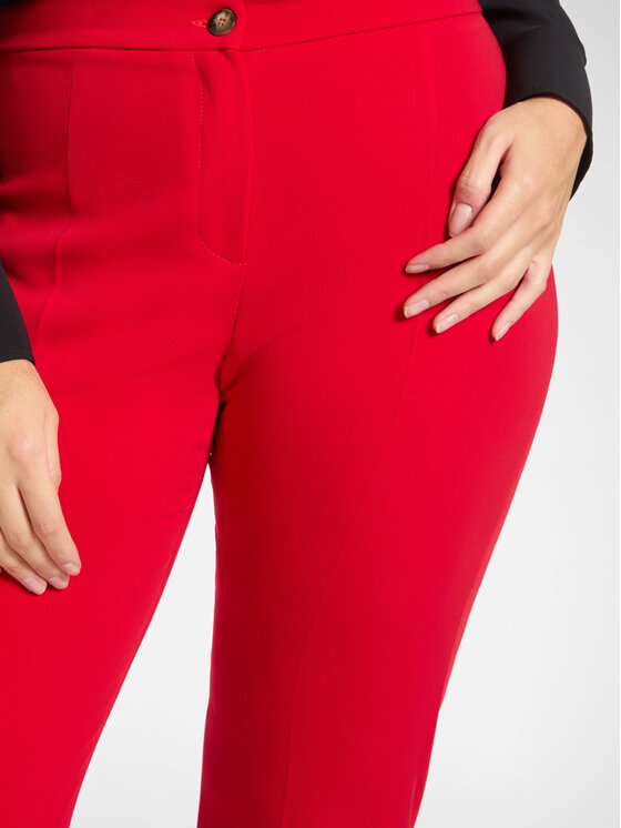 Elena Mirò Elena Mirò Pantaloni di tessuto P180P000393N016 Rosso Regular Fit