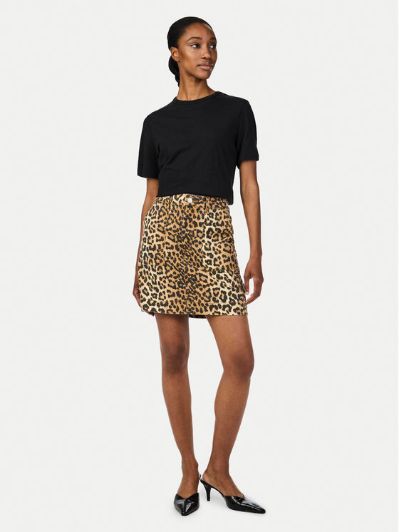 YAS YAS Džínsová sukňa Leonora 26036831 Hnedá Slim Fit