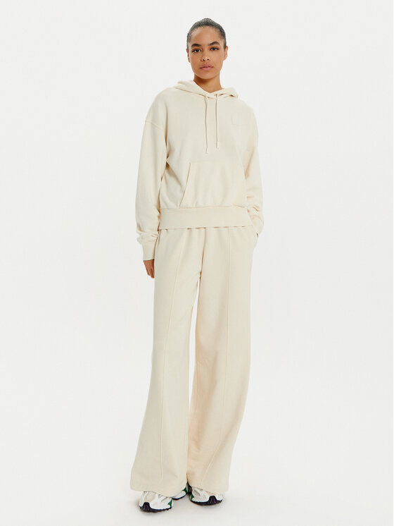 Lacoste Lacoste Spodnie dresowe XF2657 Écru Wide Leg