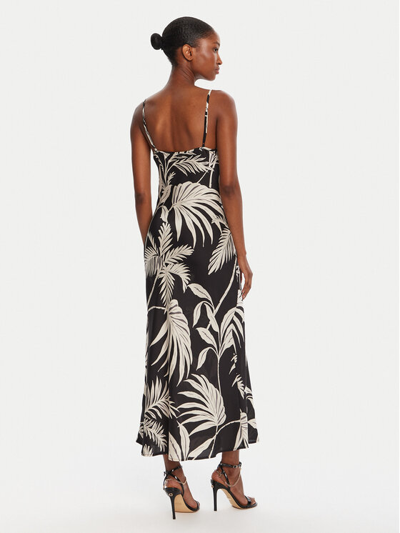 Guess Guess Sukienka koktajlowa W5GK85 WH9C2 Czarny Classic Fit