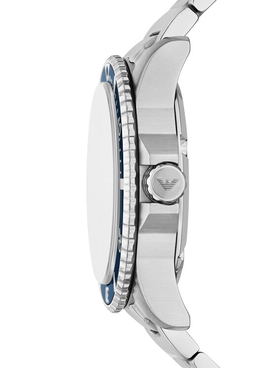 Emporio Armani Emporio Armani Ročna ura World Explorer AR11697 Srebrna