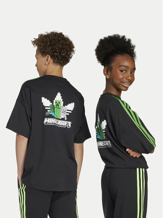 adidas adidas Тишърт Minecraft JW7751 Черен Loose Fit