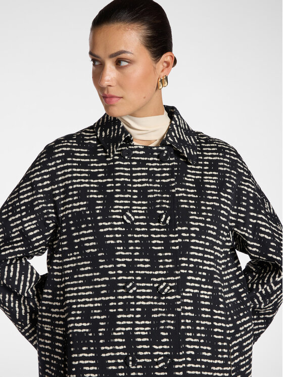 Elena Mirò Elena Mirò Płaszcz zimowy F239P200199N001 Czarny A-Line Fit