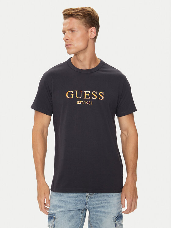 Guess T-shirt M4YI17 I3Z14 Tamnoplava Regular Fit