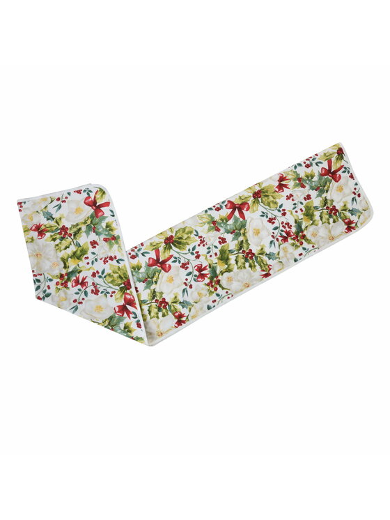 Roseberry Home Roseberry Home Bieżnik Very Holly Christmas Czerwony