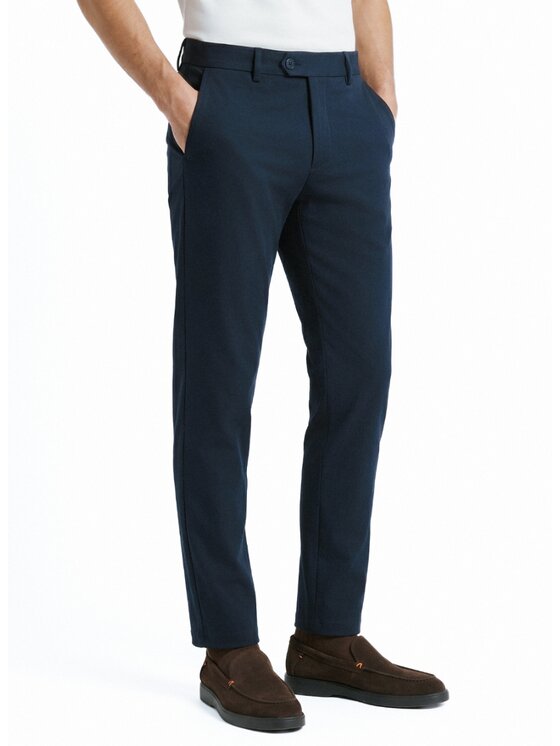 Pako Lorente Pako Lorente Chinosy P26WB-WX-002 Granatowy Slim Fit
