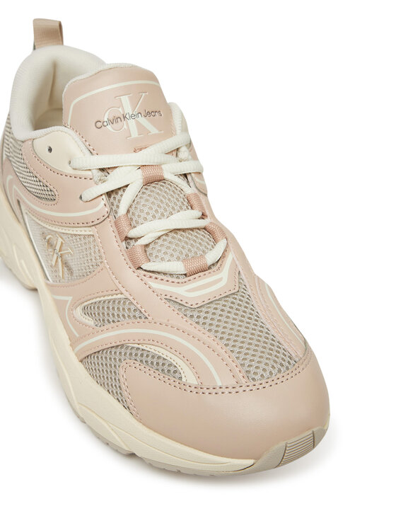 Calvin Klein Jeans Calvin Klein Jeans Laisvalaikio batai Retro Tennis Mesh Ml YW0YW01807 Smėlio