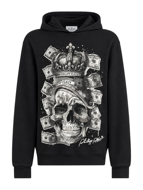 PHILIPP PLEIN PHILIPP PLEIN Bluza 31391 Czarny Regular Fit
